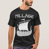 Viking Longship Pillage T-shirt (Voorkant)