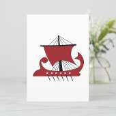 Viking Longship Silhouette Drakkar Ship Kaart