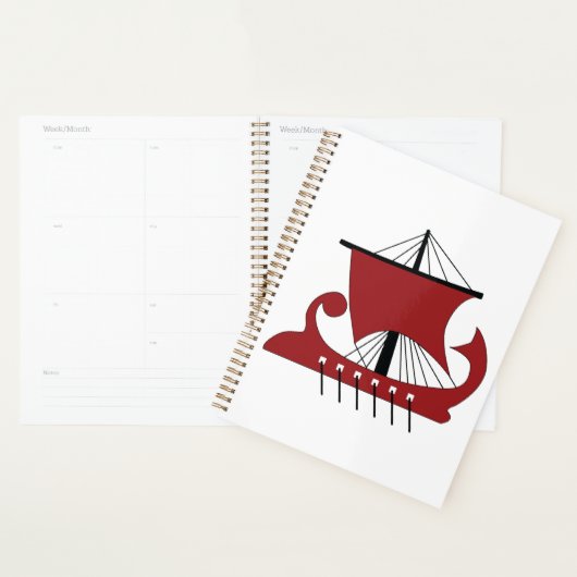 Viking Longship Silhouette Drakkar Ship Planner (Display)