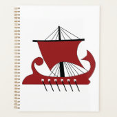 Viking Longship Silhouette Drakkar Ship Planner (Voorkant)