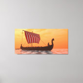 Viking Longship Ventures Canvas Afdruk (Voorkant)