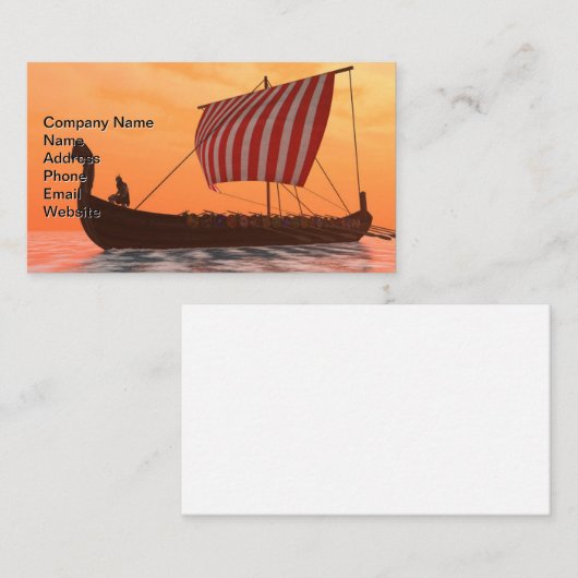 Viking Longship Ventures Visitekaartje (Voorkant / Achterkant)