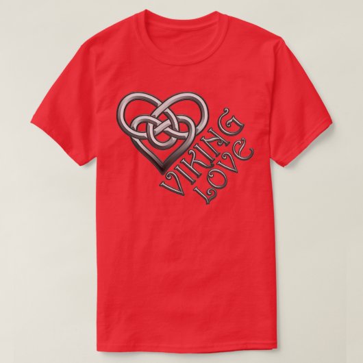 Viking Love Celtic Knot hart T-shirt (Design voorkant)