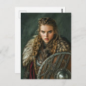 Viking Maidens Elegantie van het Verleden Briefkaart (Voorkant / Achterkant)