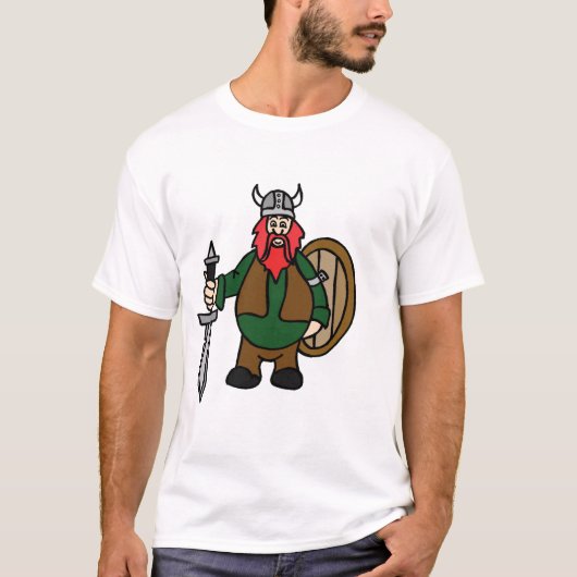 Viking Mannen T-Shirt (Voorkant)