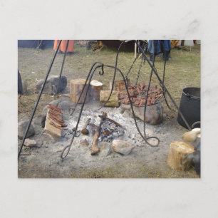 Viking Market Campfire Cooking Briefkaart