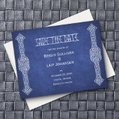 Viking Medieval Leather Wedding Save The Date
