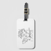 Viking Mermaid Warrior Thunder_Cove Bagagelabel (Voorkant (verticaal))