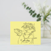 Viking Mermaid Warrior Thunder_Cove Briefkaart (Staand voorkant)