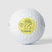 Viking Mermaid Warrior Thunder_Cove Golfballen (Voorkant)