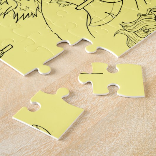 Viking Mermaid Warrior Thunder_Cove Legpuzzel (Zijkant)