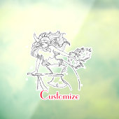 Viking Mermaid Warrior Thunder_Cove Raamsticker (Vel 3)