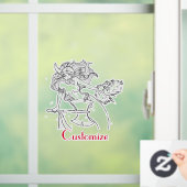 Viking Mermaid Warrior Thunder_Cove Raamsticker (Huis)