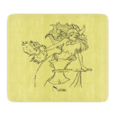 Viking Mermaid Warrior Thunder_Cove Snijplank (Voorkant)