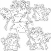Viking Mermaid Warrior Thunder_Cove Sticker (Voorkant)