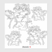 Viking Mermaid Warrior Thunder_Cove Sticker (Vel)