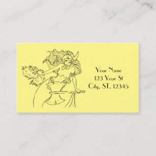 Viking Mermaid Warrior Thunder_Cove Visitekaartje