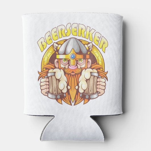 Viking met bier blikjeskoeler (Achterkant)