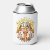 Viking met bier blikjeskoeler (Blikje Achterkant)