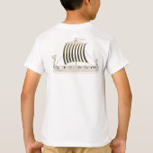 Viking Metallic Gouden Schip Tshirt (Achterkant)