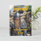 Viking middeleeuwse Noorse krijgers fantasieverjaa Kaart (Staand voorkant)