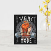 Viking Mode Gym Bodybuilding Kaart (Gele Bloem)