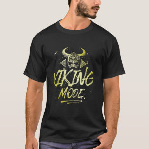 Viking Mode Workout Goud Valhalla Odin Motivatie T-shirt