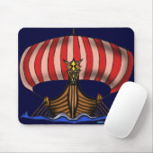 Viking-mousepad-ontwerp Muismat (Met muis)