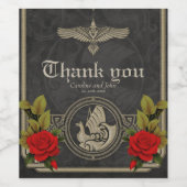 Viking mystieke charme met elegante Keltische knop Wijn Etiket (Enkel label)