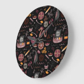 Viking: naadloos, grafisch ontwerp. grote klok (Hoek)