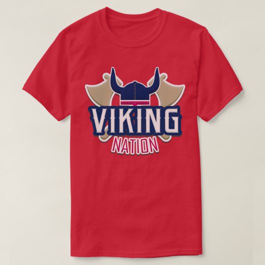 Viking Nation vikings T-shirt (Design voorkant)