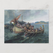  Viking Naval Battle Artwork Briefkaart (Voorkant)