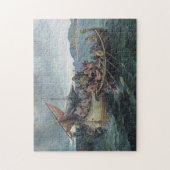  Viking Naval Battle Artwork Legpuzzel (Verticaal)