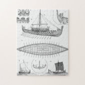  Viking Naval Ship Geschiedenis en Diagram Legpuzzel (Verticaal)