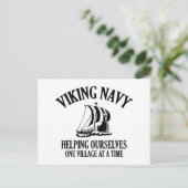 Viking Navy Briefkaart (Staand voorkant)
