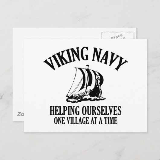 Viking Navy Briefkaart (Voorkant / Achterkant)