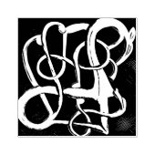 Viking, Noords paardenontwerp Rubberstempel (Afrduk)