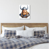 Viking Noordse Man Canvas Afdruk (Insitu (Slaapkamer))