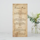 Viking Noorse Huwelijksdiner Menu (Staand voorkant)
