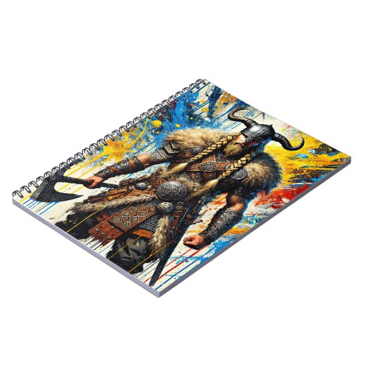 Viking Nordic Scandinavian warrior medieval myth Notitieboek (Linkerzijde)