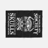 Viking Nordic Valhalla Odin Grappige samenleving p Fleece Deken (Voorkant (Horizontaal))