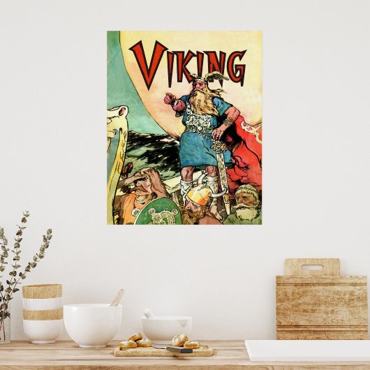 Viking Norse Gods Thor Hoodies Poster (Keuken)