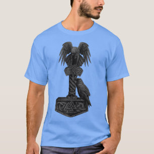Viking Norse Mythology Thorx27s Mjolnir Odinx27s H T-shirt