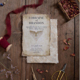 Viking Norse Saga bruiloft uitnodiging