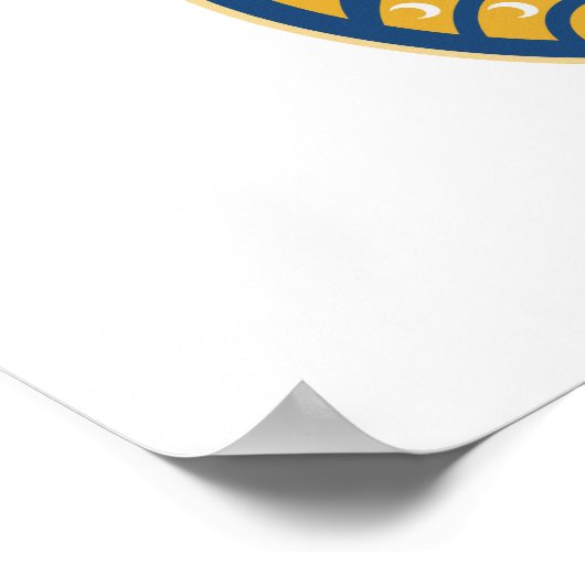 Viking Norse Warrior met zwaard en schild Poster (Hoek)