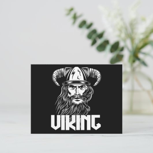 Viking Norse Warrior Scandinavia Valhalla Nordic G Briefkaart (Staand voorkant)