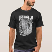Viking Norseman Boat Viking Ship runt Odin Valhal T-shirt (Voorkant)