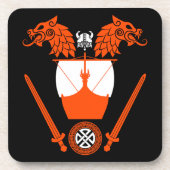 Viking Norsemen Bier Onderzetter (Voorkant)