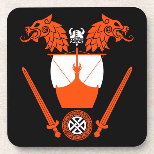 Viking Norsemen Bier Onderzetter (Voorkant)