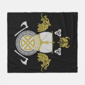 Viking Norsemen Fleece Deken (Voorkant (Horizontaal))